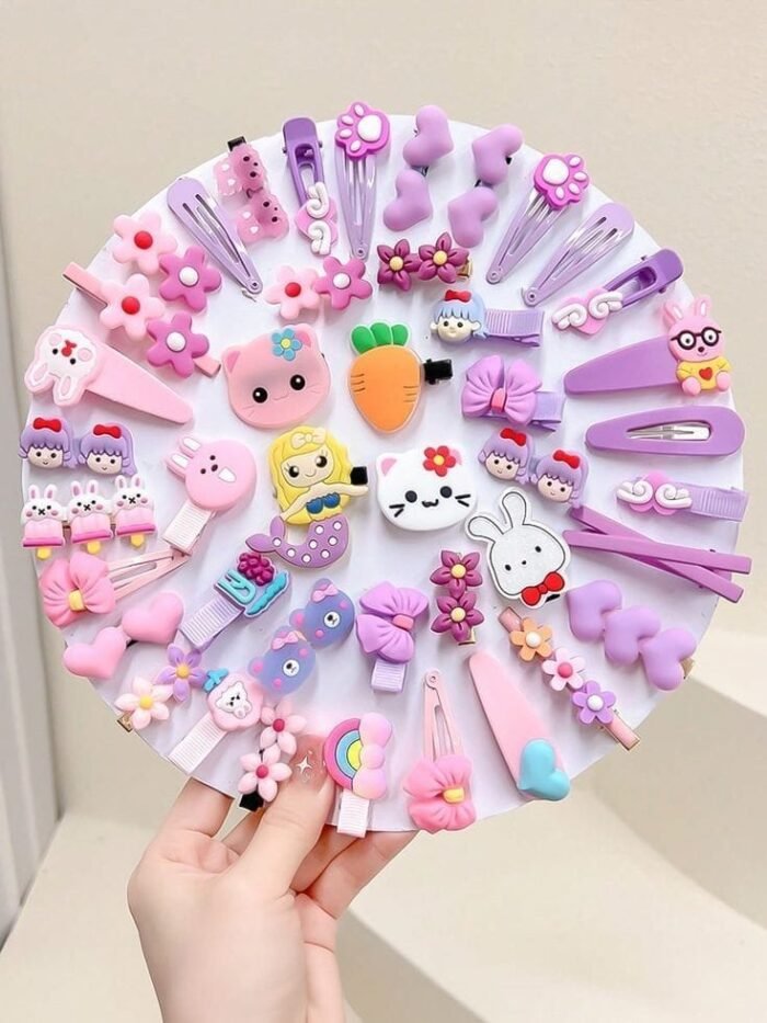 Minichunks "Ultimate Whimsy" Multi-Clip Accessory Set – Purple & Pink Theme