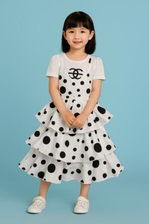 The "Dots & Layers" Tiered Casual Frock